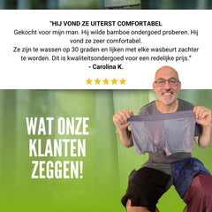 Bamboo Boxers 5-Pack Zwart